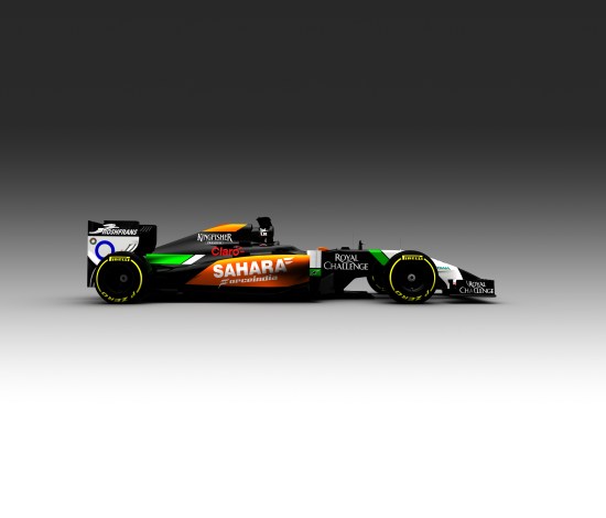 The only view we've been given of the Force India's new VJM07