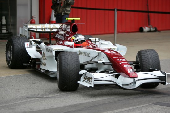 Giedo Van Der Garde (NED) Force India  Formula One Testing, Barcelona, Spain, 13 November 2007.