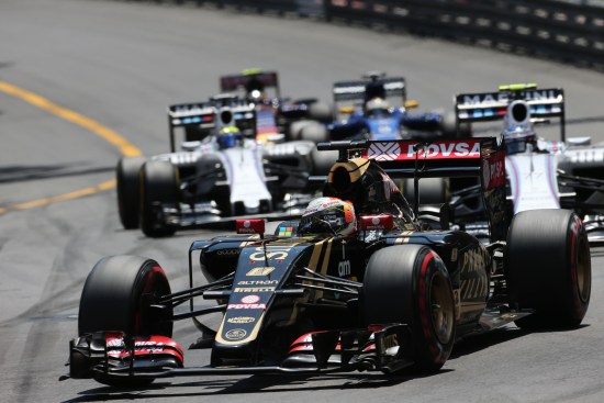 Romain Grosjean (FRA) Lotus F1 E23. Monaco Grand Prix, Sunday 24th May 2015. Monte Carlo, Monaco.