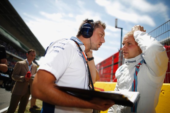Valtteri Bottas on the grid.
