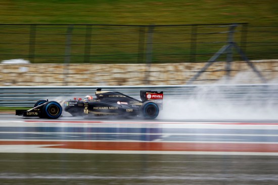 Romain Grosjean (FRA) Lotus F1 E23. United States Grand Prix, Saturday 24th November 2015. Circuit of the Americas, Austin, Texas, USA.