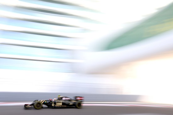 Pastor Maldonado (VEN) Lotus F1 E23. Abu Dhabi Grand Prix, Friday 27th November 2015. Yas Marina Circuit, Abu Dhabi, UAE.