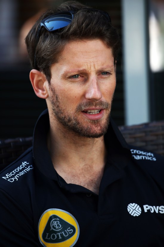 Romain Grosjean (FRA) Lotus F1 Team. Russian Grand Prix, Thursday 8th October 2015. Sochi Autodrom, Sochi, Russia.