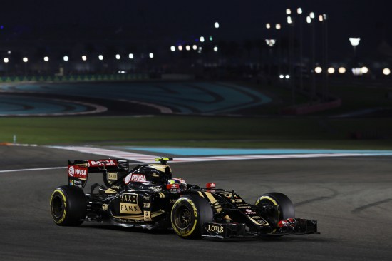 Pastor Maldonado (VEN) Lotus F1 E23. Abu Dhabi Grand Prix, Friday 27th November 2015. Yas Marina Circuit, Abu Dhabi, UAE.