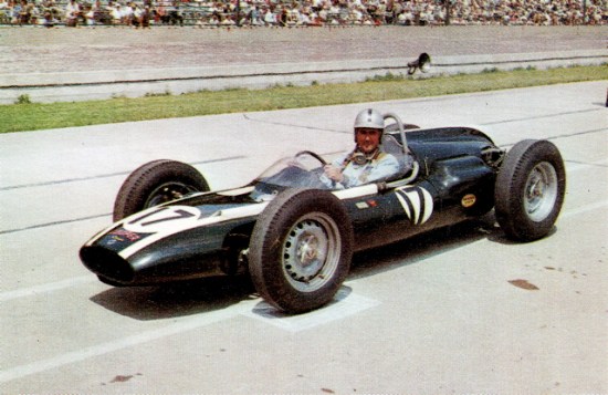 Jack Brabham in his debut year at the Speedway