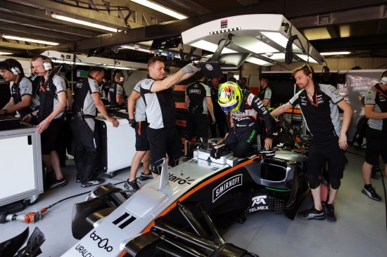 Sergio Perez (MEX) Sahara Force India F1 VJM09. Monaco Grand Prix, Saturday 28th May 2016. Monte Carlo, Monaco.